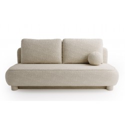 MAJA Nowoczesna Kanapa z funkcją spania w tkaninie boucle - Zdjęcie 4