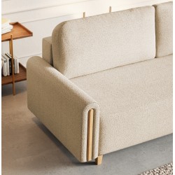 Kanapa MODERN z funkcją spania w tkaninie boucle - Zdjęcie 5