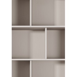 LENA Regał do salonu beżowy na złotych nóżkach - Zdjęcie 5