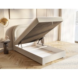 Łóżko kontynentalne BELLA 120x200 z materacem - Zdjęcie 3