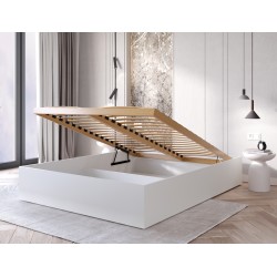 Łóżko sypialniane MOND z materacem - Zdjęcie 2