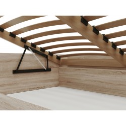 Łóżko sypialniane MOND z materacem - Zdjęcie 4