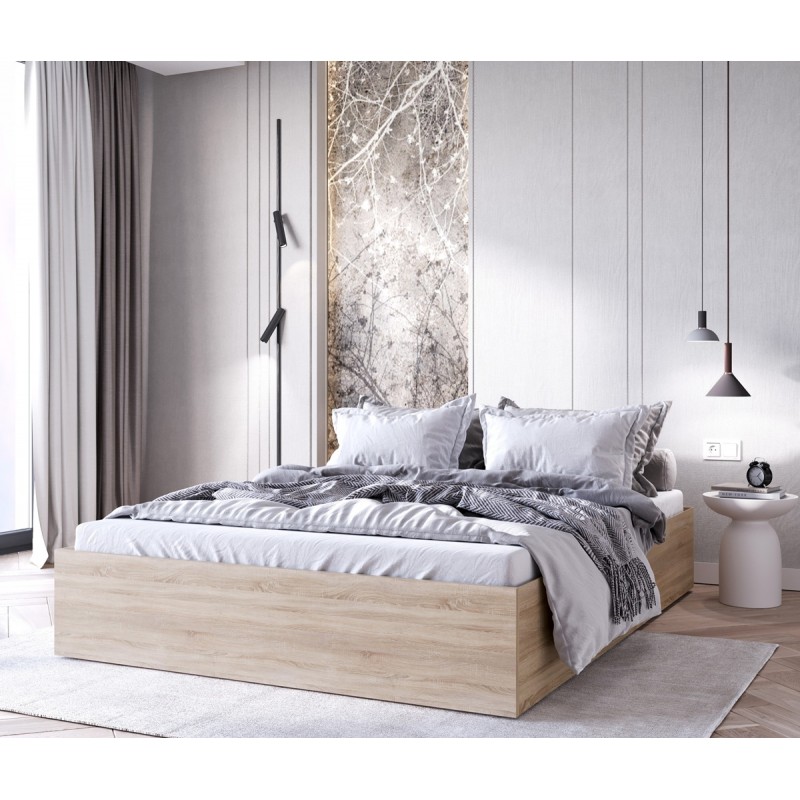 Łóżko sypialniane MOND z pojemnikiem na pościel