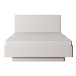 LENA Łóżko sypialniane 160 z zagłówkiem w kolorze beżowym - Zdjęcie 2