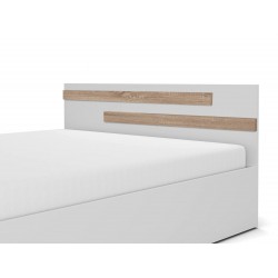 Łóżko sypialniane z płyty ALDO BETA + materac - Zdjęcie 3