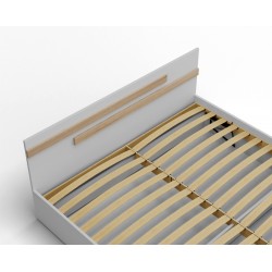 Łóżko sypialniane z płyty ALDO BETA + materac - Zdjęcie 6