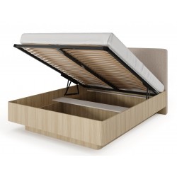 KIKI Łóżko do sypialni z tapicerowanym zagłówkiem - Zdjęcie 4