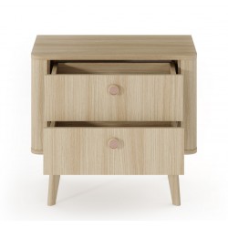 KIKI Stolik nocny 2S na drewnianych nóżkach - Zdjęcie 4