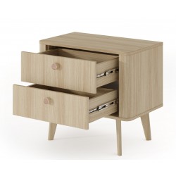 KIKI Stolik nocny 2S na drewnianych nóżkach - Zdjęcie 5