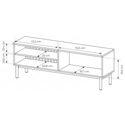 LONG Szafka RTV 150 2D z LED - Zdjęcie 7