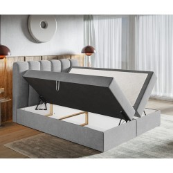 Łóżko kontynentalne FOX 10 z materacem i pojemnikiem - Zdjęcie 6