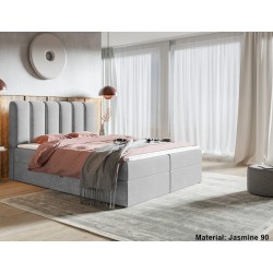 Łóżko kontynentalne FOX 10 z materacem i pojemnikiem - Zdjęcie 3