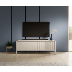 ENSO Szafka RTV 153 2D beżowa na metalowych nóżkach - Zdjęcie 2