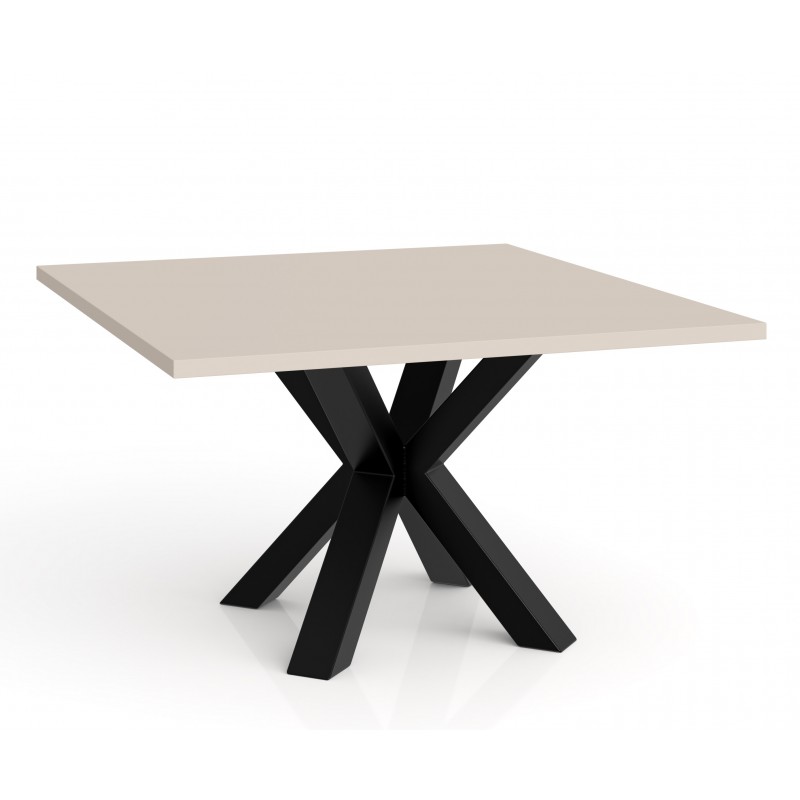 Kwadratowy stolik kawowy NOE w stylu industrial