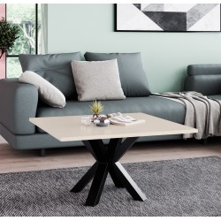 Kwadratowy stolik kawowy NOE w stylu industrial - Zdjęcie 2