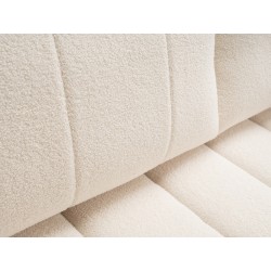 ALOO Sofa rozkładana obita tkaniną boucle z ozdobnymi poduszkami - Zdjęcie 8