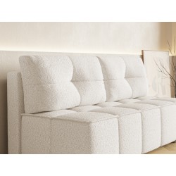 LORA Kanapa bez boczków z funkcją spania tkanina boucle - Zdjęcie 6