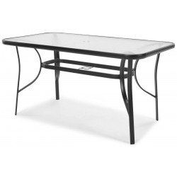 MODERN Zestaw ogrodowy, stół z hartowanym szkłem + krzesła 6 osób - Zdjęcie 4