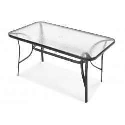 MODERN Zestaw ogrodowy, stół z hartowanym szkłem + krzesła 6 osób - Zdjęcie 5