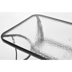 MODERN Zestaw ogrodowy, stół z hartowanym szkłem + krzesła 6 osób - Zdjęcie 6