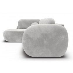 OLIVIO II Nowoczesny Narożnik rozkładany do salonu z ozdobnymi, okrągłymi poduszkami - Zdjęcie 3