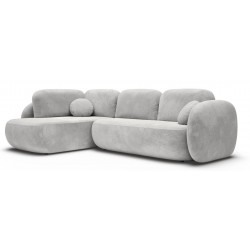 OLIVIO II Nowoczesny Narożnik rozkładany do salonu z ozdobnymi, okrągłymi poduszkami - Zdjęcie 6