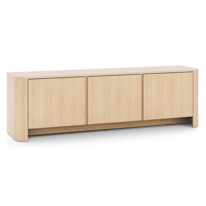 BALI Szafka RTV trzydrzwiowa, pojemna o zaokrąglonych kształtach