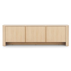 BALI Szafka RTV trzydrzwiowa, pojemna o zaokrąglonych kształtach - Zdjęcie 3