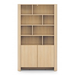 BALI Regał częściowo otwarty, pojemny o zaokrąglonych kształtach - Zdjęcie 2