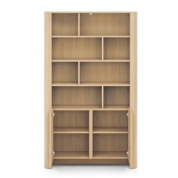 BALI Regał częściowo otwarty, pojemny o zaokrąglonych kształtach - Zdjęcie 3