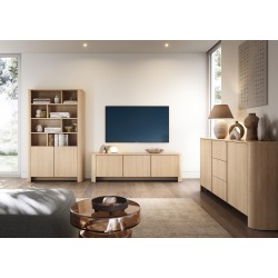 BALI Regał częściowo otwarty, pojemny o zaokrąglonych kształtach - Zdjęcie 5