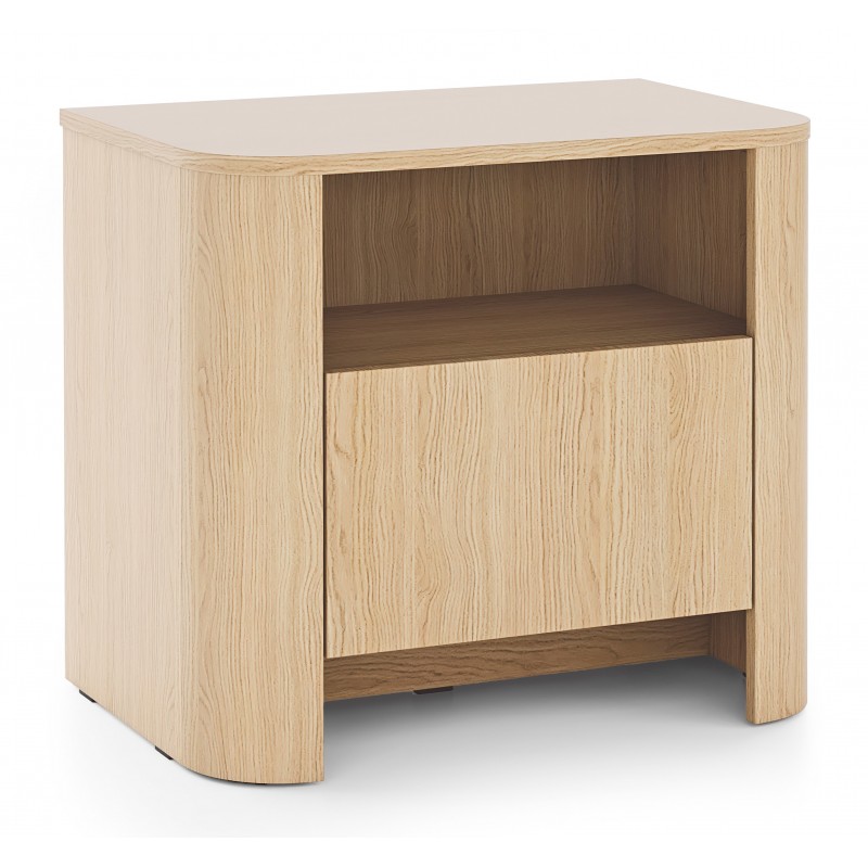 BALI Stolik nocny o zaokrąglonych kształtach w nowoczesnym stylu