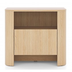 BALI Stolik nocny o zaokrąglonych kształtach w nowoczesnym stylu - Zdjęcie 3