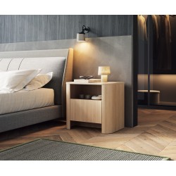 BALI Stolik nocny o zaokrąglonych kształtach w nowoczesnym stylu - Zdjęcie 2