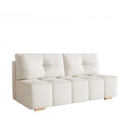 LORA Kanapa bez boczków z funkcją spania tkanina boucle - Zdjęcie 2