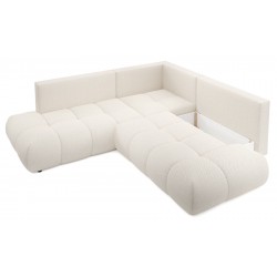 SOHI Narożnik pikowany z funkcją spania o zaokrąglonych kształtach - Zdjęcie 5