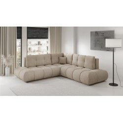 SOHI Narożnik pikowany z funkcją spania o zaokrąglonych kształtach - Zdjęcie 2