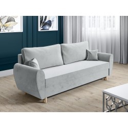 Kanapa trzyosobowa MAX skandynawska sofa z funkcją spania i pojemnikiem na pościel - Zdjęcie 4