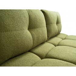 MILA Kanapa trzyosobowa rozkładana bez boczków obita tkaniną boucle - Zdjęcie 5