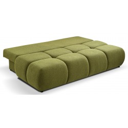 MILA Kanapa trzyosobowa rozkładana bez boczków obita tkaniną boucle - Zdjęcie 11