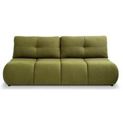 MILA Kanapa trzyosobowa rozkładana bez boczków obita tkaniną boucle - Zdjęcie 3