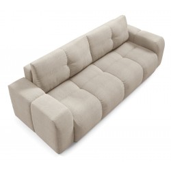 SOHI Kanapa pikowana z funkcją spania i pojemnikiem na pościel - Zdjęcie 5