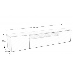 SZAFKA RTV ALI 200 CM WISZĄCA - Zdjęcie 5