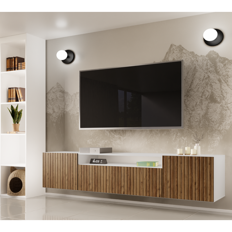 Wisząca szafka RTV RIO z systemem push to open