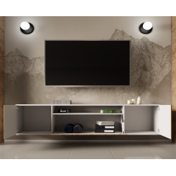 Wisząca szafka RTV RIO z systemem push to open - Zdjęcie 2