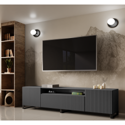 NOELI ryflowana szafka RTV stojąca do salonu