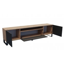 Szafka RTV NIKOL 200 cm stojąca do salonu - Zdjęcie 3