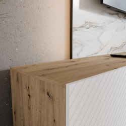 Wisząca szafka RTV NIKOL 200 cm - Zdjęcie 4