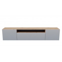 MARCO WISZĄCA SZAFKA RTV Z RYFLOWANYM FRONTEM - Zdjęcie 2