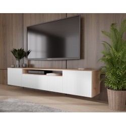 MARCO WISZĄCA SZAFKA RTV Z RYFLOWANYM FRONTEM